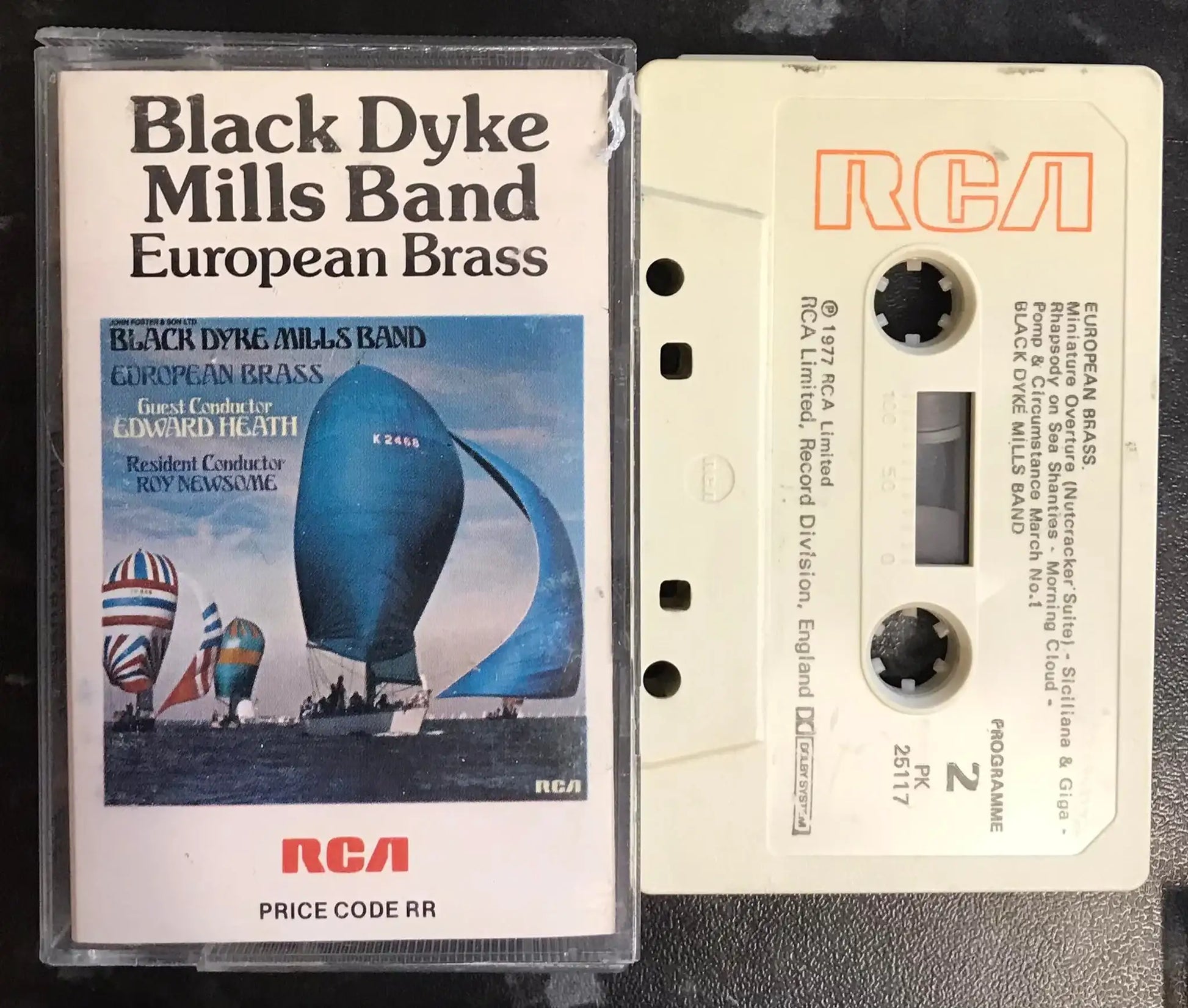 Black Dyke Mills Band, European Brass, RCA, PK 25117, Vintage Cassette Magretro