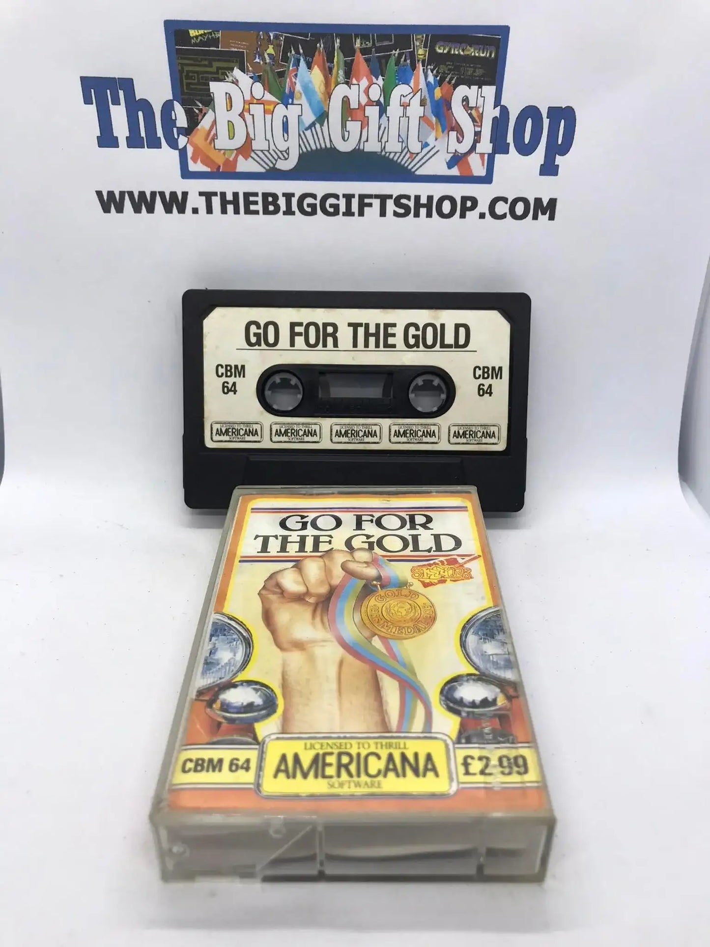 Go For The Gold, C64, Released by Americana Software, WORKING Magretro