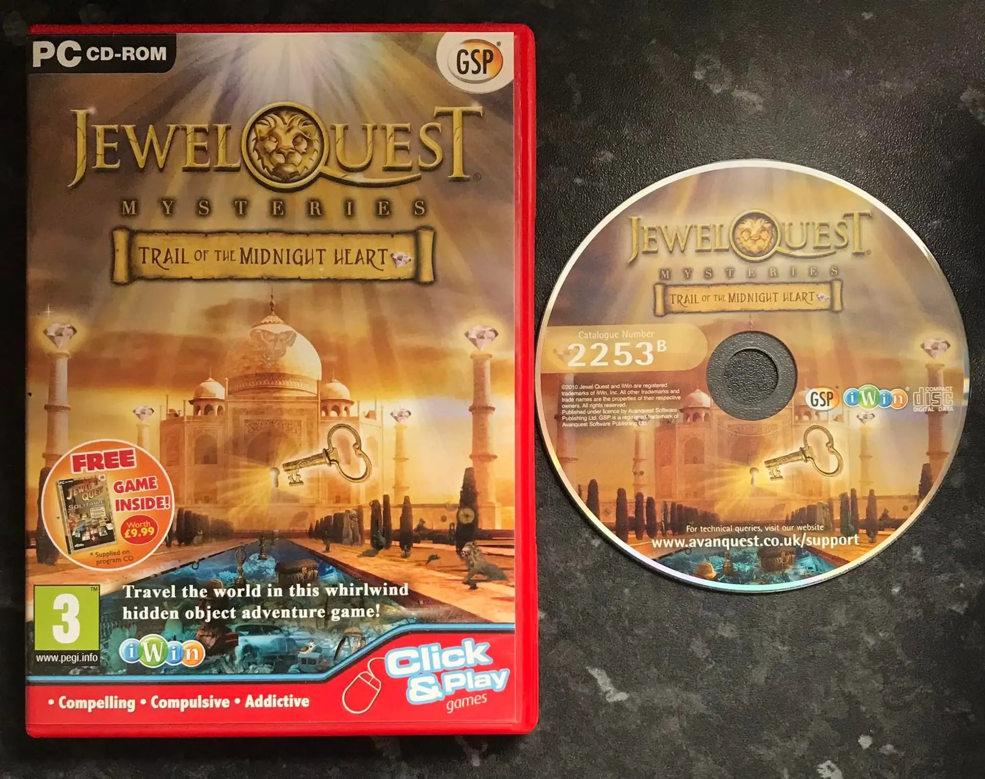 Jewel Quest Mysteries, Trail of the Midnight Heart, PC Game Magretro
