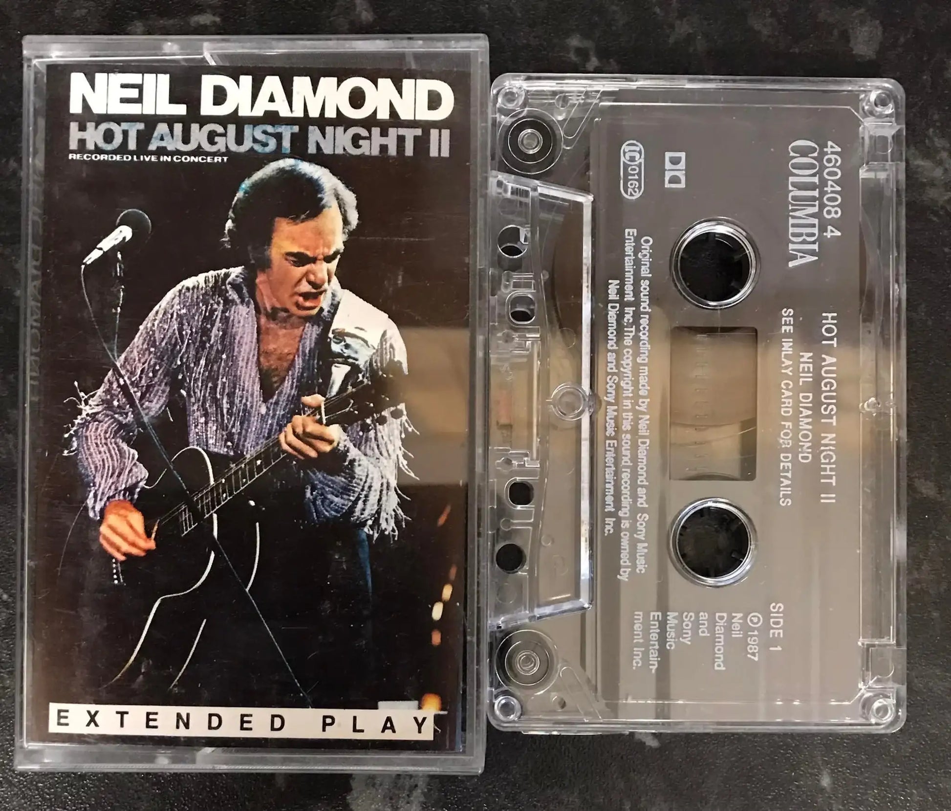 Neil Diamond, Hot August Night II extended, Columbia, 460408 4, Vintage Cassette Magretro