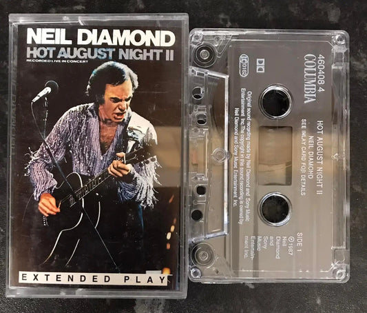 Neil Diamond, Hot August Night II extended, Columbia, 460408 4, Vintage Cassette Magretro
