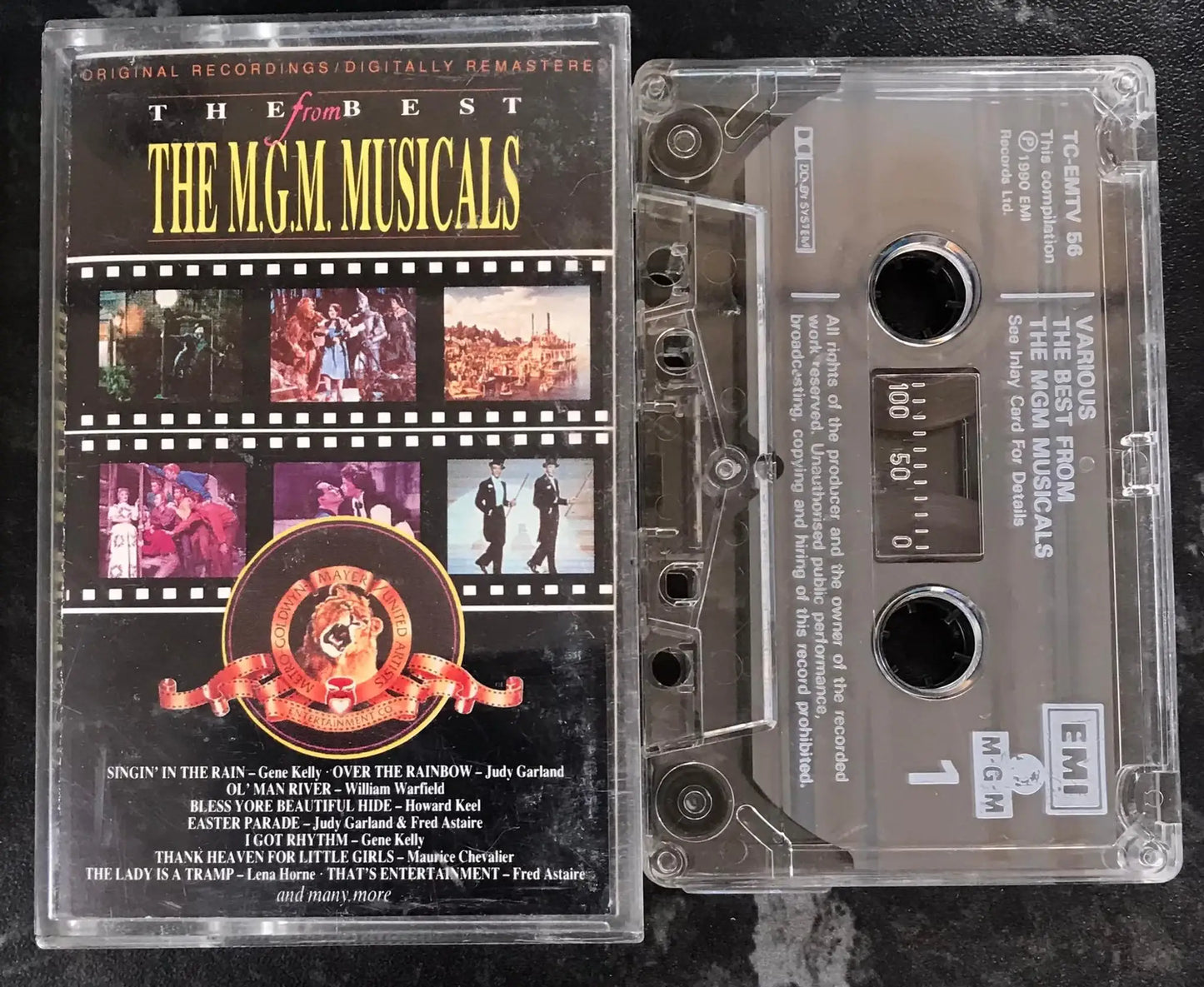 The Best From The M.G.M. Musicals Album, EMI, TC EMTV 56, Vintage Cassette Magretro