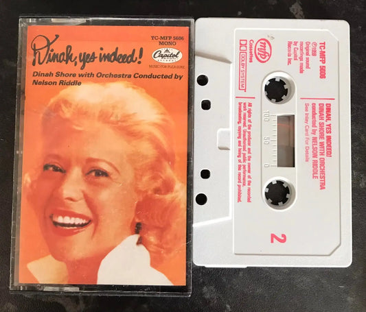 Dinah Shore, Dinah Yes Indeed Album, tc-mfp 5606, Capitol, Vintage Cassette Magretro