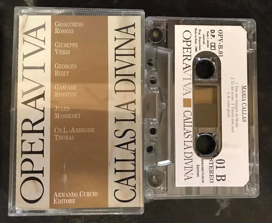 Operaviva, Maria Callas La Davina, opv-b.01, Vintage Cassette Magretro