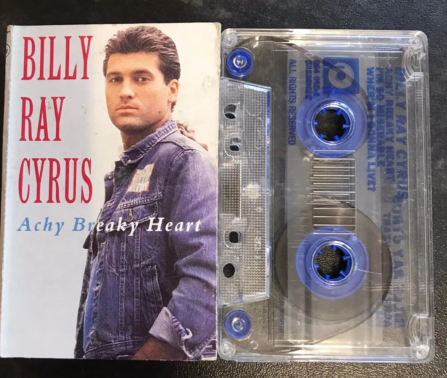 Billy Ray Cyrus, Achy Breaky Heart Single, 8640554, Vintage Cassette Magretro