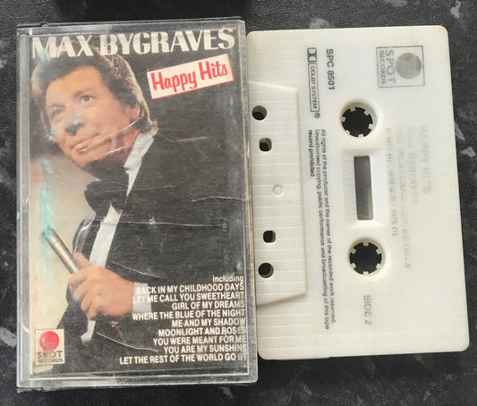 Max Bygraves, Happy Hits Album, SPOT RECORDS, SPC 8501, Vintage Cassette Magretro