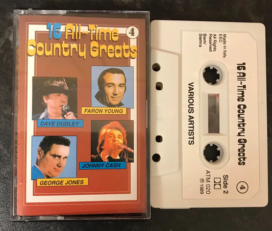 16 AllTime Country Greats 4, All-Time Music, MC ATM 020, Vintage Cassette Magretro