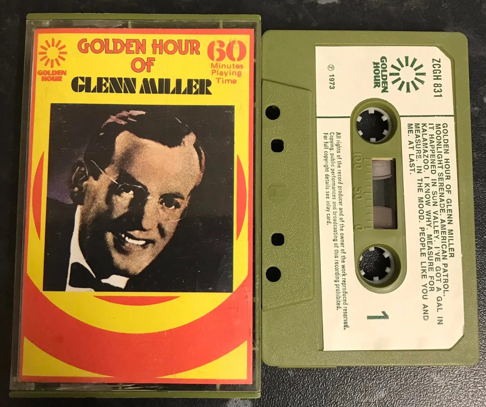 Golden Hour Of Glenn Miller Album, Golden Hour, ZCGH 831, Vintage Cassette Magretro