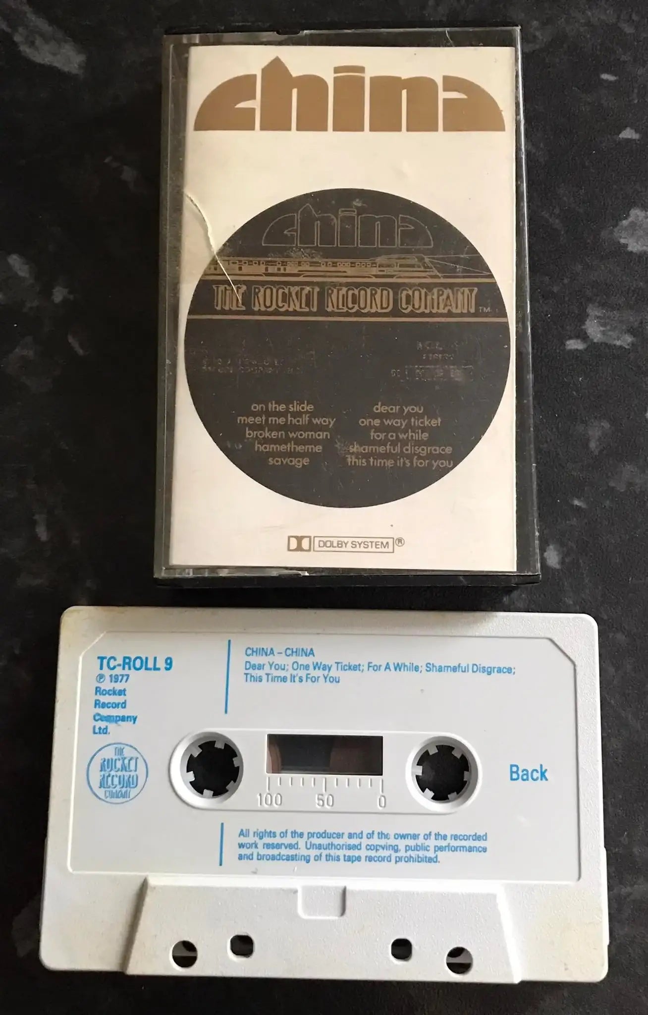China (The Rocket Record Company) Elton John Produced, TC-ROLL 9 Magretro