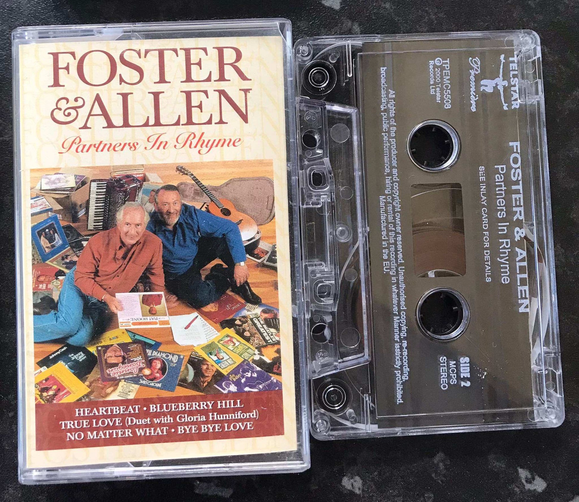 Foster & Allen, Partners in Rhyme Album, Telstar Premire, TPEMC5508 Magretro