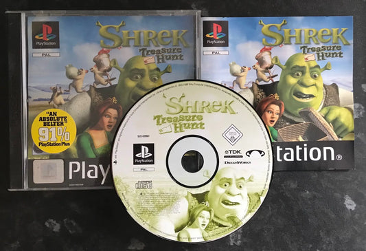 Shrek Treasure Hunt, PS1 Playstation One Game Boxed Magretro
