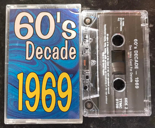 60's Decade 1969 Album, Tring Int, TTMC 070B, Vintage Cassette Magretro