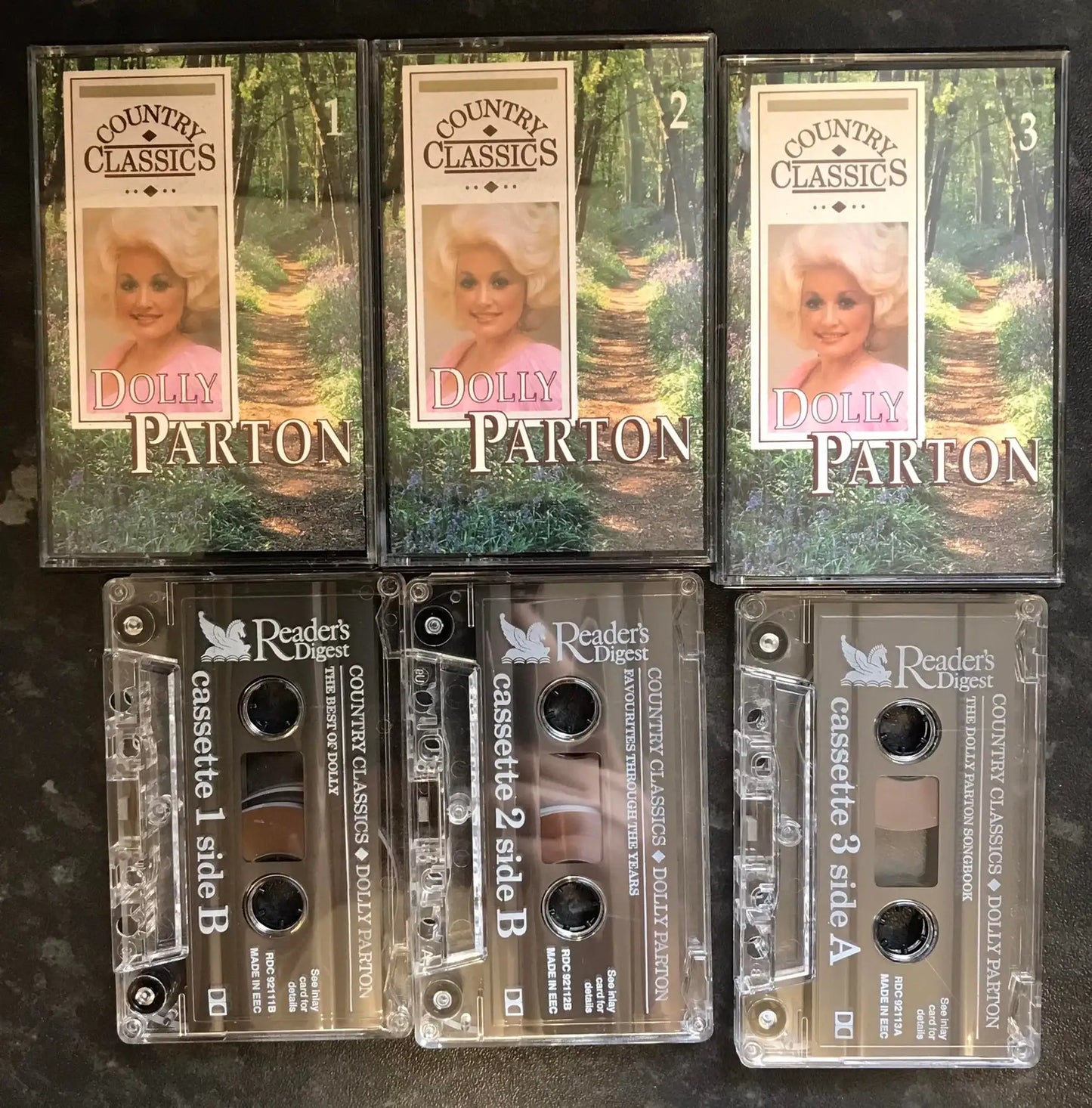 Dolly Parton, Country Classics, 3 Tape set, rds 92111, Readers Digest Magretro