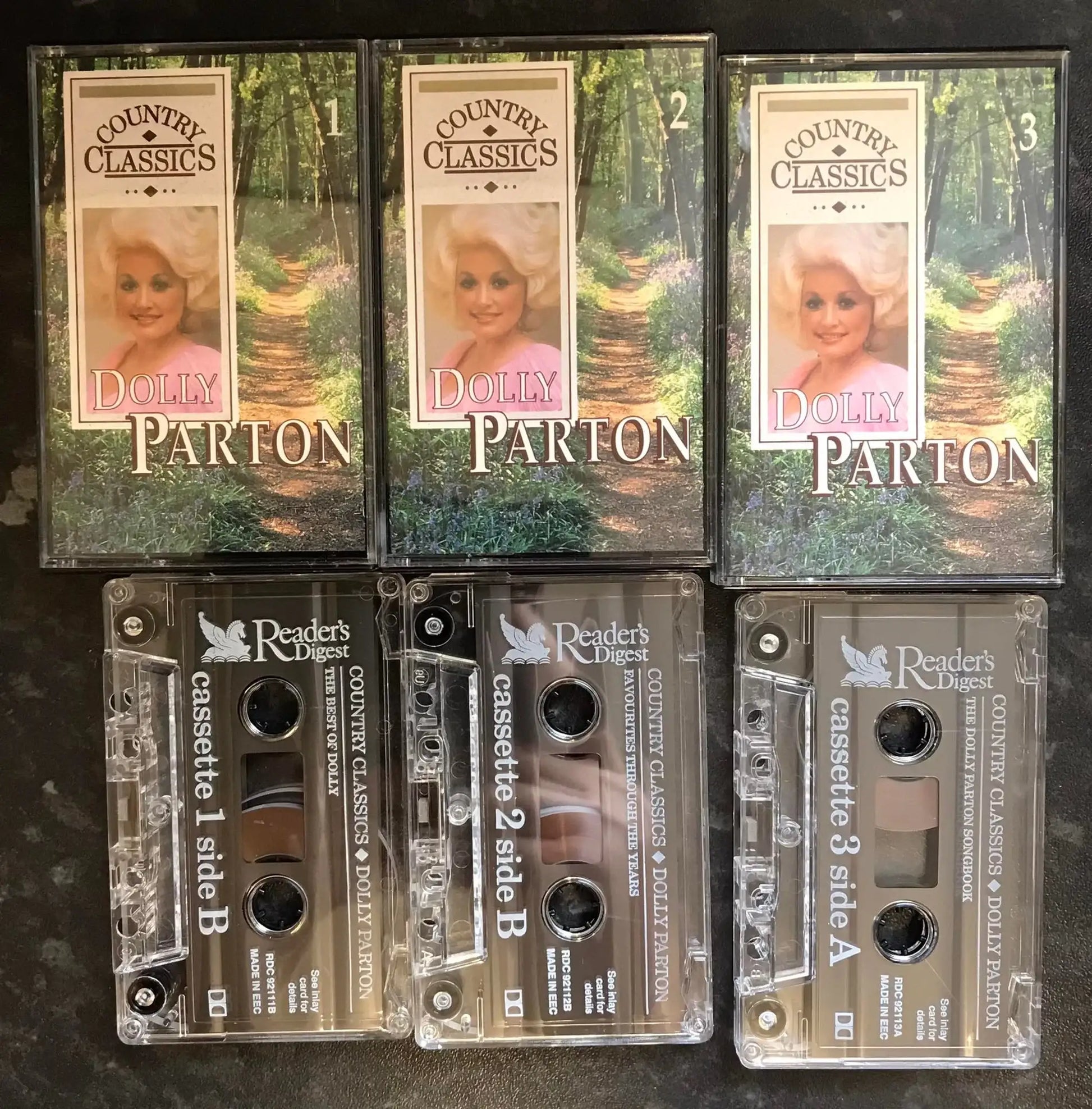 Dolly Parton, Country Classics, 3 Tape set, rds 92111, Readers Digest Magretro