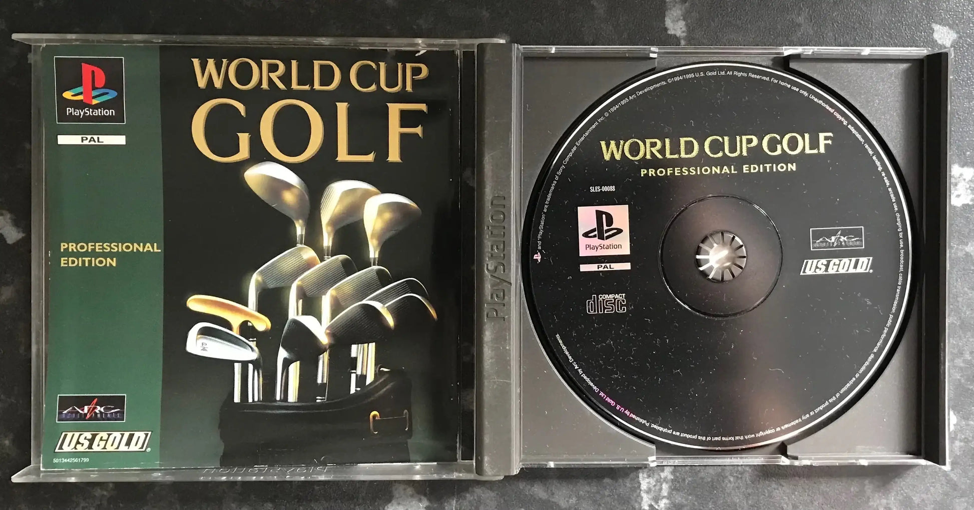 World Cup Golf, PS1 Playstation One Game Boxed (PAL UK) Magretro