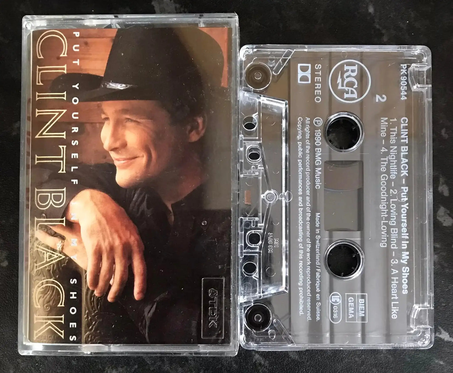 Clint Black, Put Yourself In My Shoes Album, RCA PK 90544, Vintage Cassette Magretro