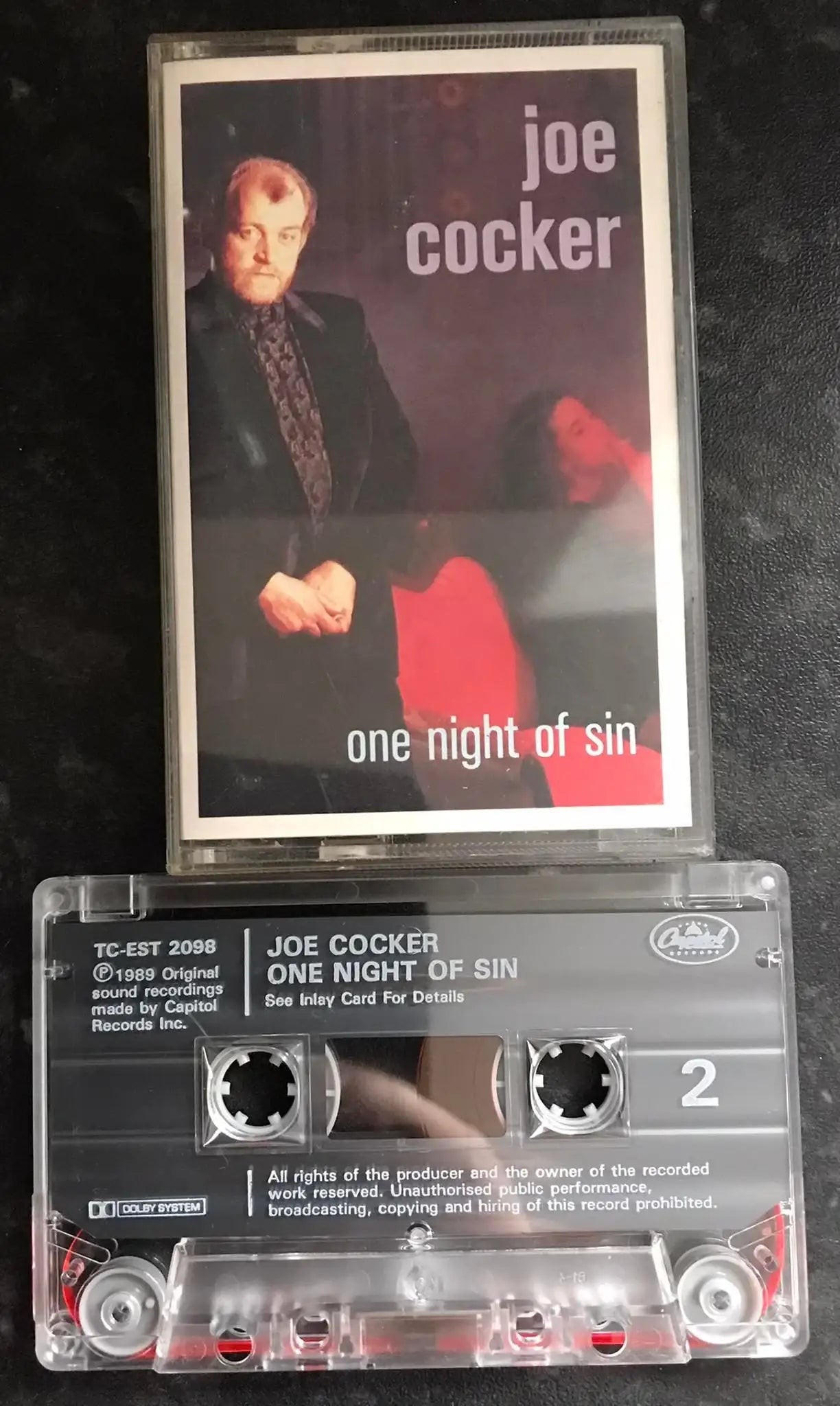 Joe Cocker, One Night Of Sin Album, Capitol Records, TC-EST 2098 Magretro