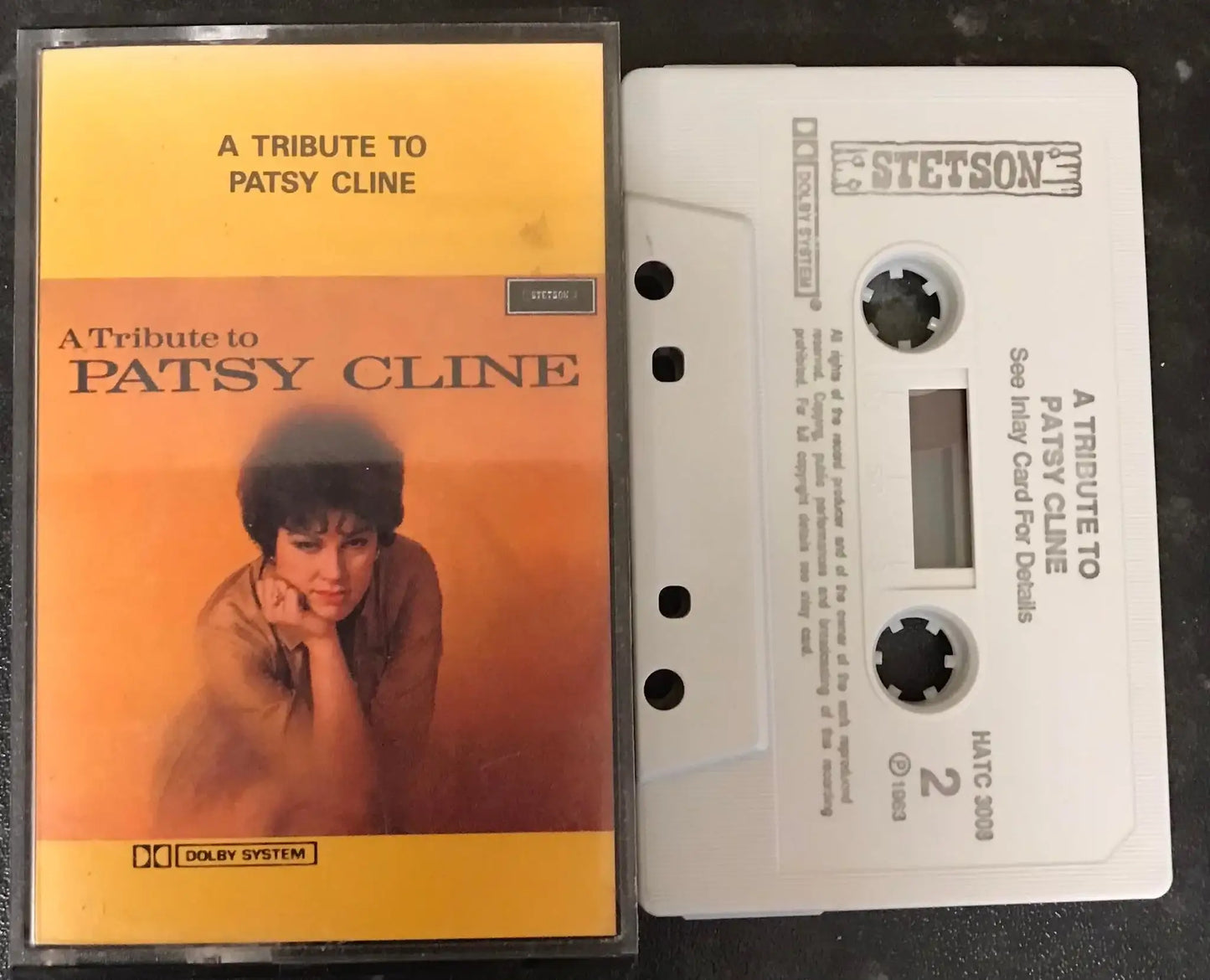 A Tribute To Patsy Cline Album, Stetson ?label, HATC 3008, Vintage Cassette Magretro