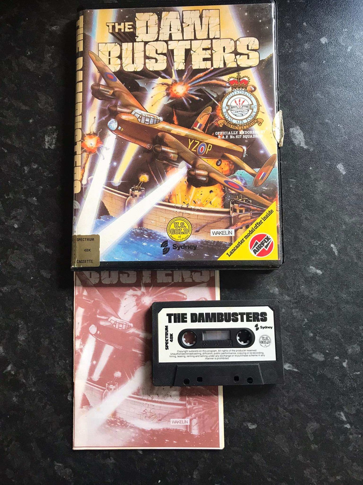 The Dam Busters, ZX Spectrum by US Gold Boxed Version Magretro