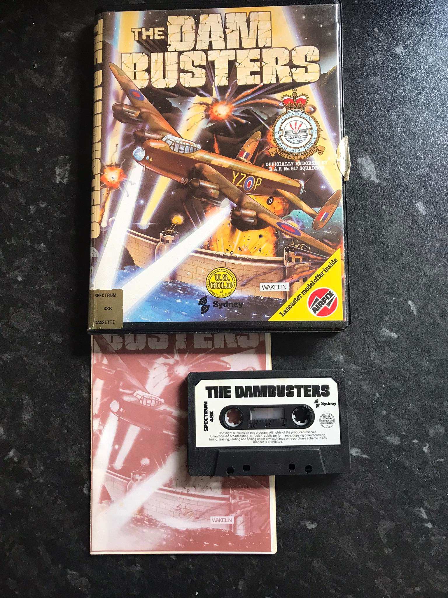 The Dam Busters, ZX Spectrum by US Gold Boxed Version Magretro