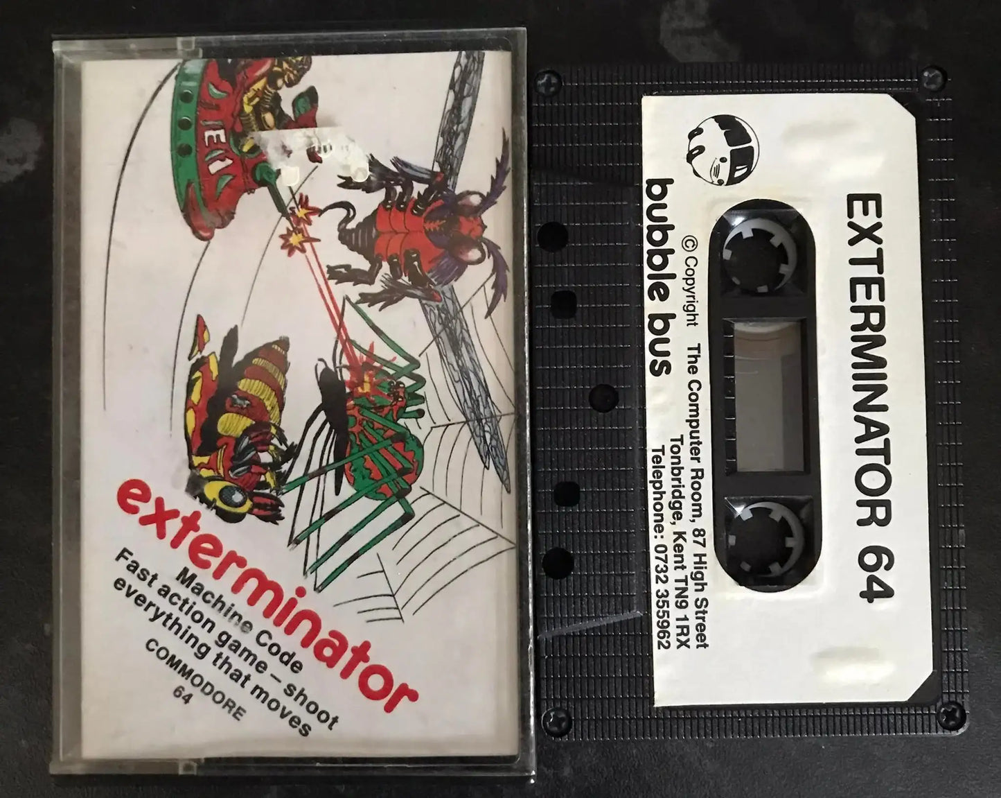 Exterminator, C64 Game by Bubble Bus Software, WORKING Magretro