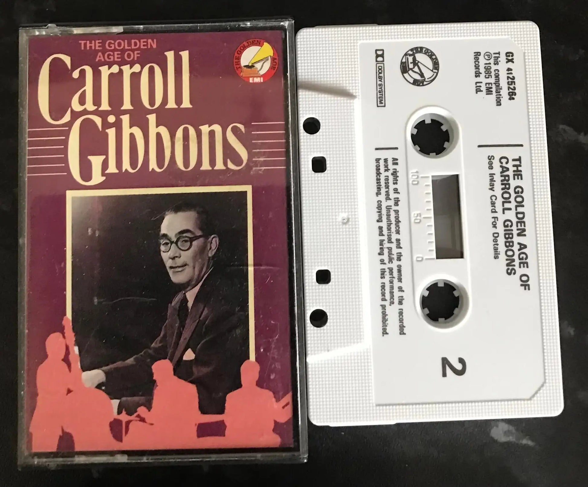 The Golden Age of Carroll Gibbons Album,EMI Label, GX 41 2526 4,Vintage Cassette Magretro