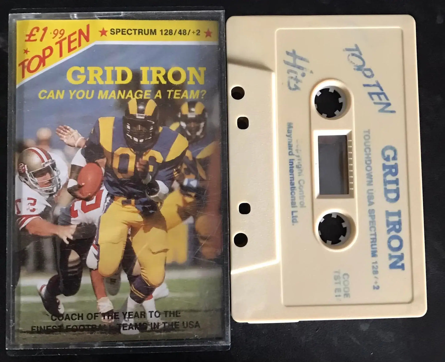 Grid Iron, ZX Spectrum, Released by Top Ten Games Magretro