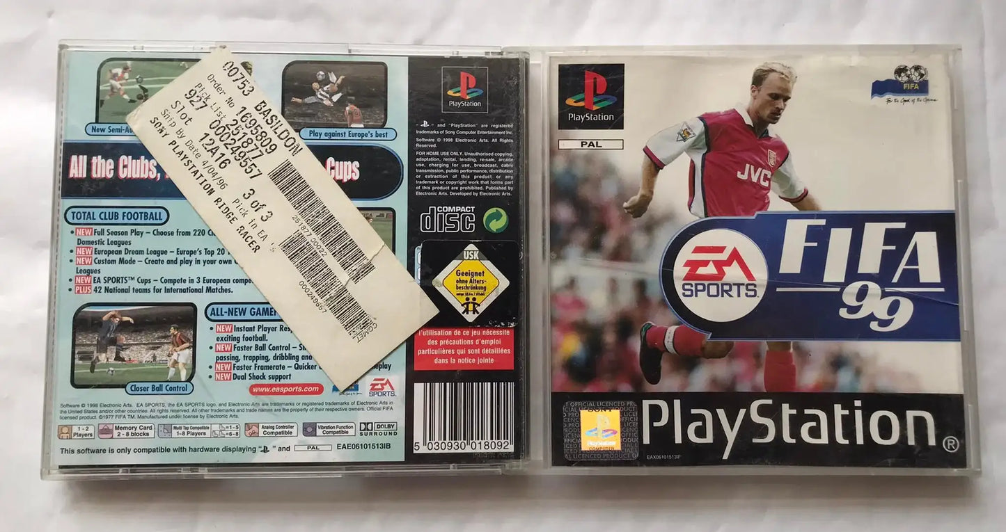 fifa 99, Playstation 1 Game Magretro