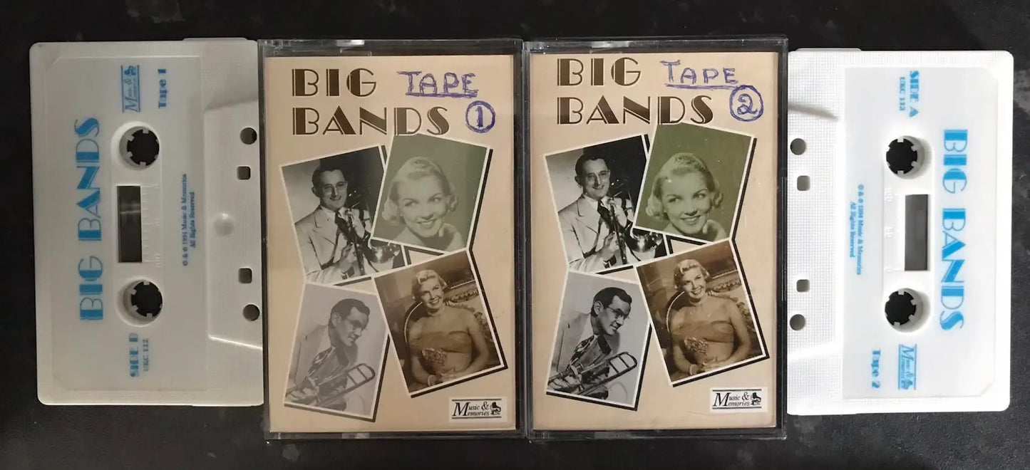 Big Bands Double Album, Tape 1 and 2, Music & Memories, UKC 112,Vintage Cassette Magretro