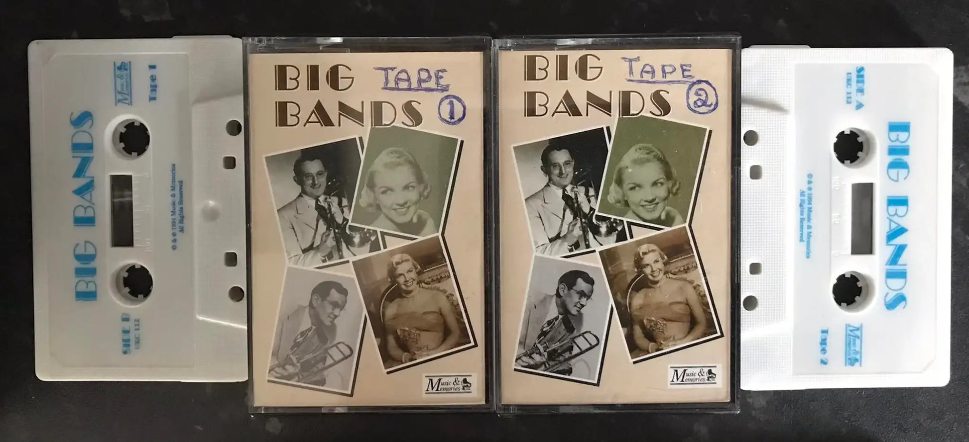 Big Bands Double Album, Tape 1 and 2, Music & Memories, UKC 112,Vintage Cassette Magretro