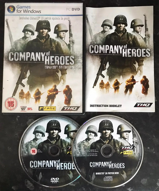 Company Of Heroes, Direct X 10 Edition, UK, Pal, PC Game Magretro