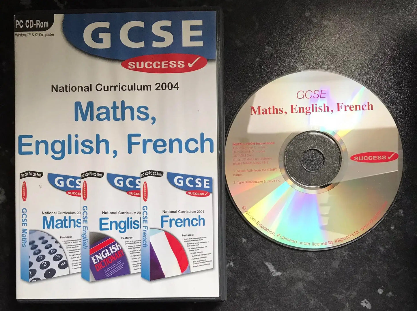 GCSE Maths, English, French, PC Game Magretro