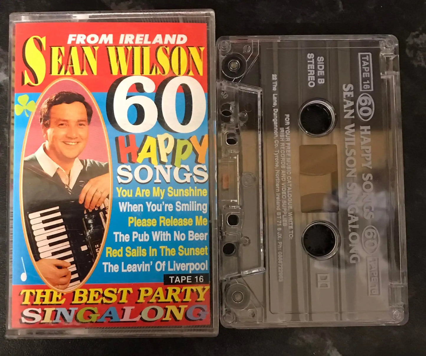 Sean Wilson 60 Happy Songs Singalong, Tape 16, SWC 1016, Vintage Cassette Magretro