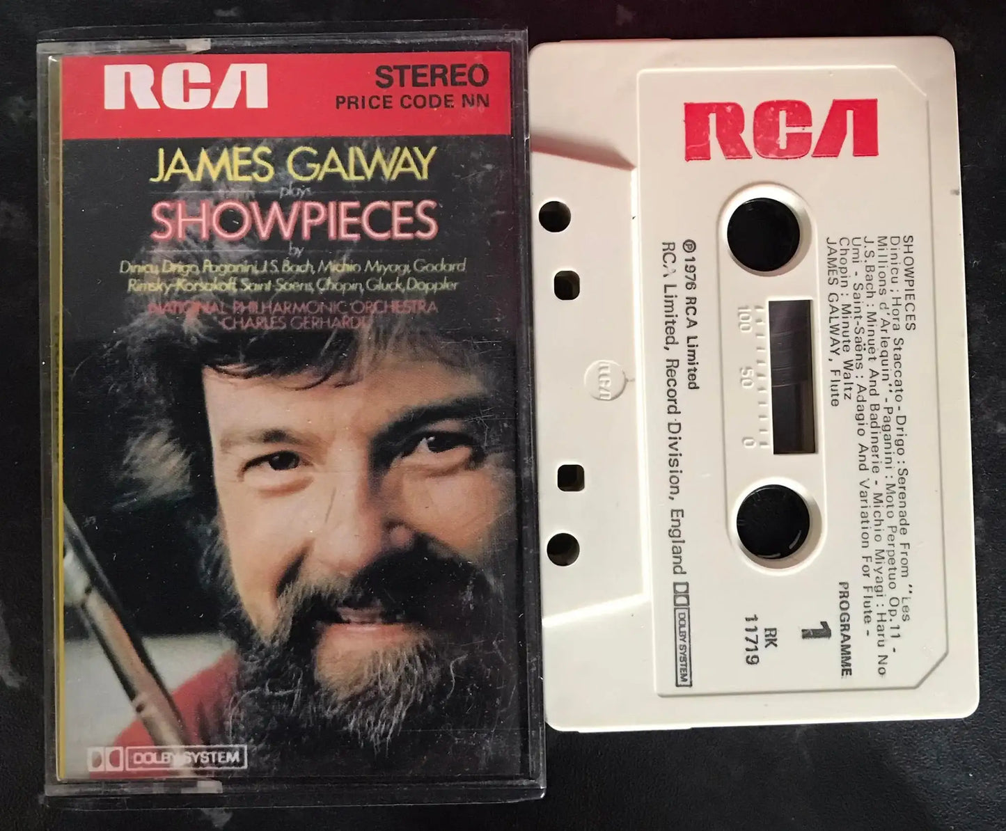 James Galway, Showpieces Album, RCA, RK 11719, Vintage Cassette Magretro