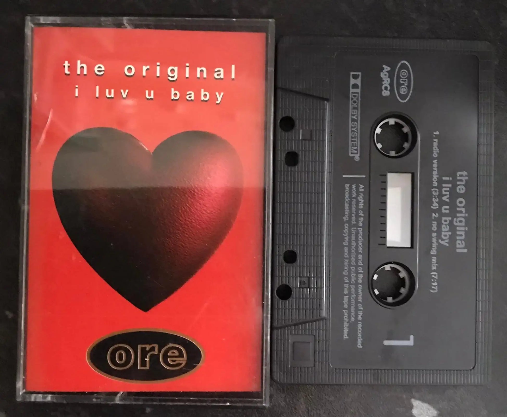 The Original, I Luv U Baby Single, Ore Music, AgRC 8, Vintage Cassette Magretro