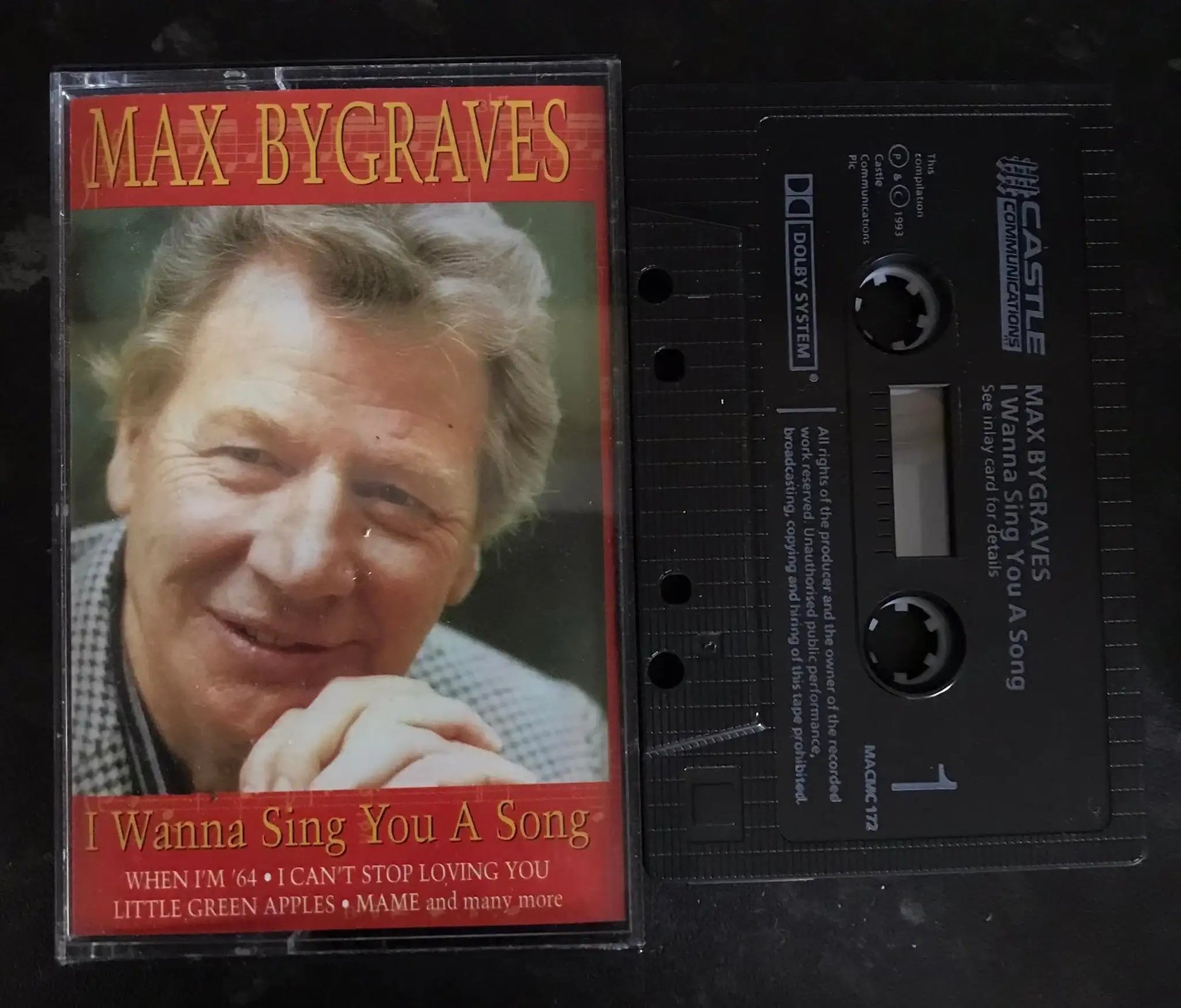 Max Bygraves, I Wanna Sing You a Song Album, CASTLE, MACMC 172, Vintage Cassette Magretro