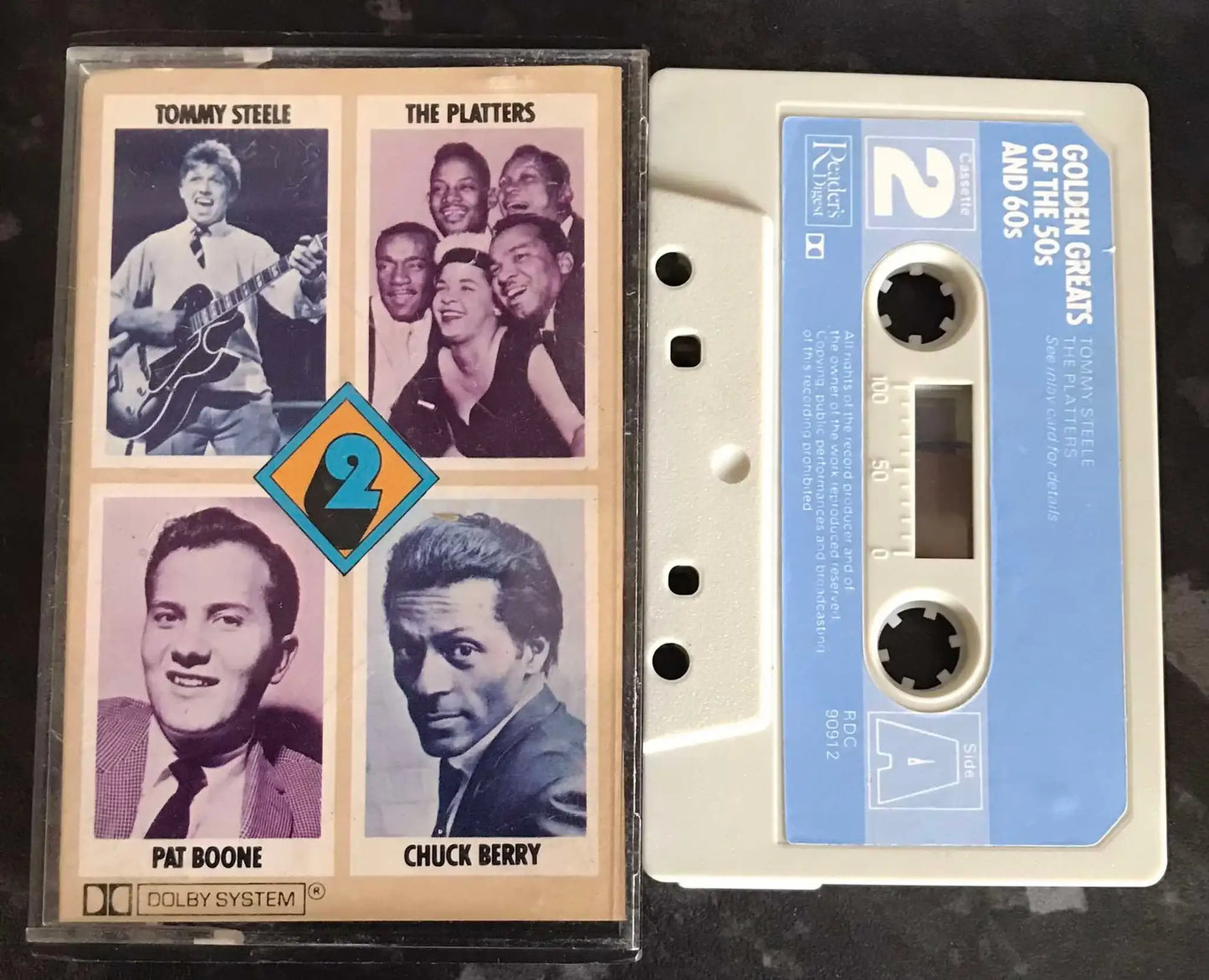 Golden Greats of the 50's & 60's, Cassette 2, RDC 90912, Vintage Cassette Magretro