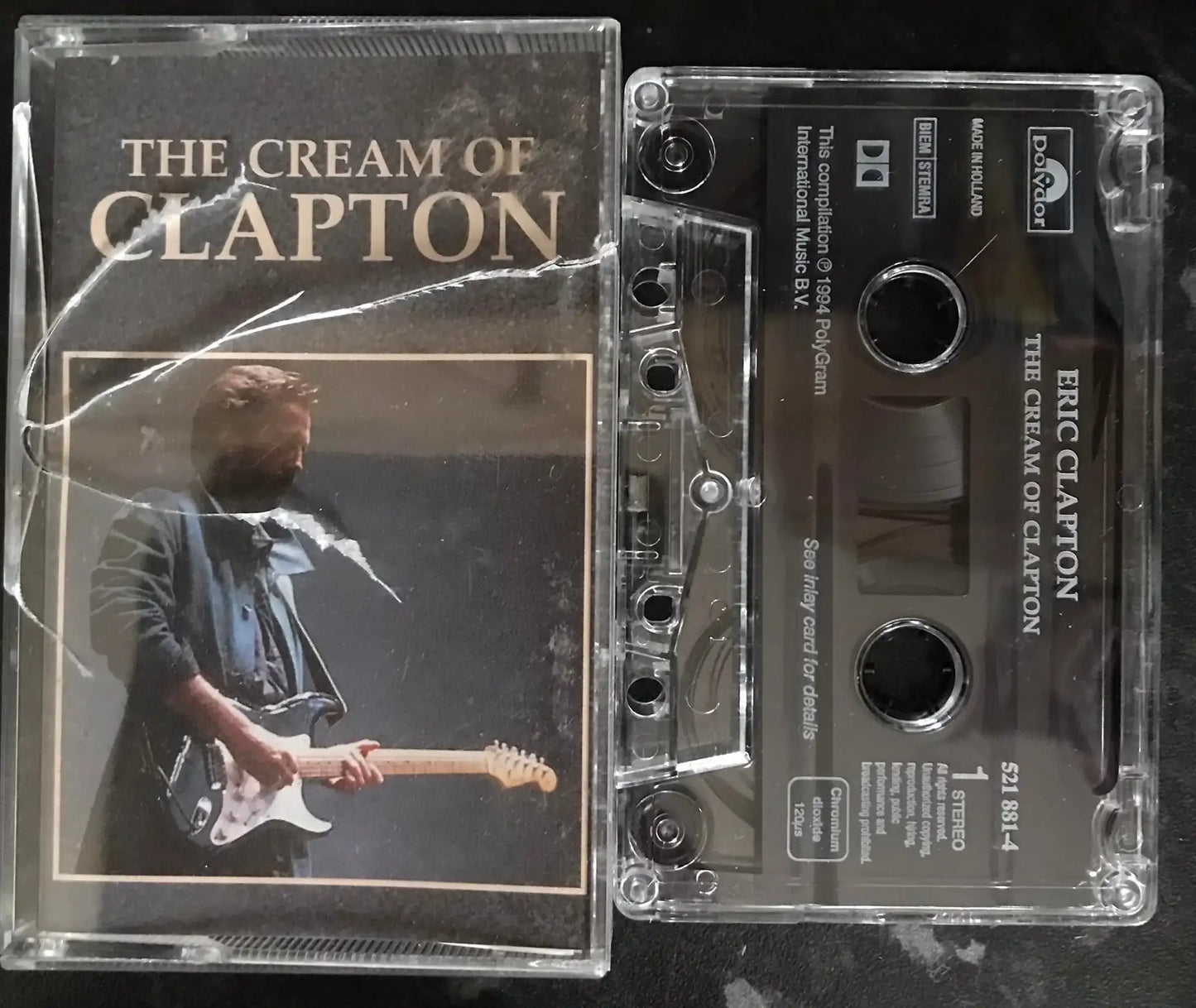 The Cream of Clapton Album, Polydor, 521 881-4, Vintage Cassette Magretro