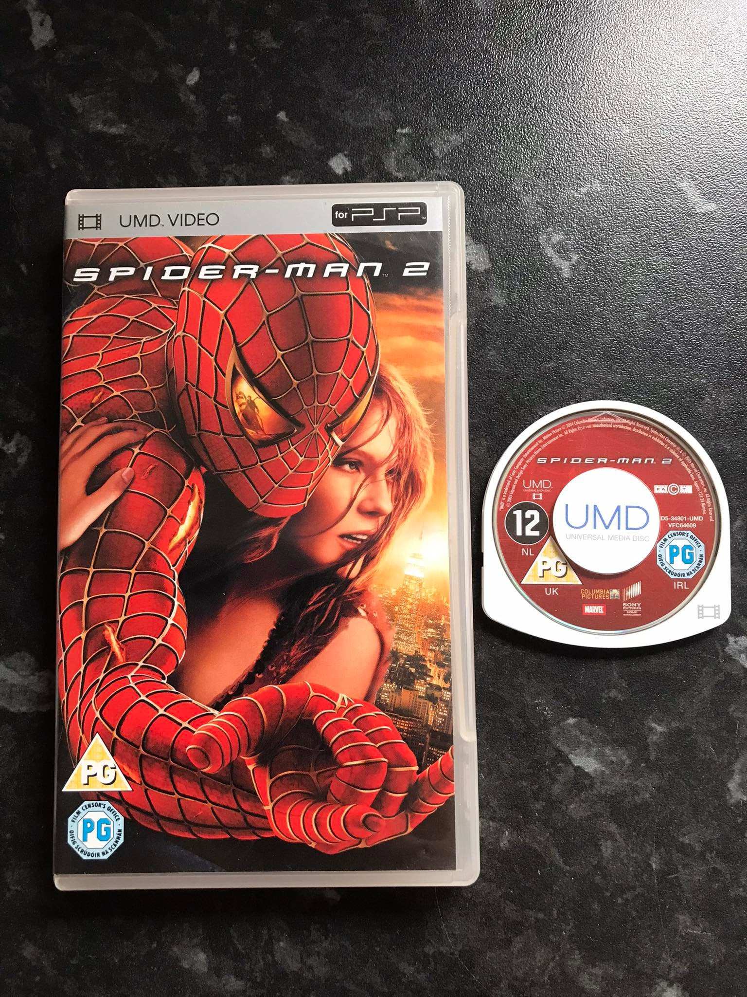 spider-man 2, movie, PSP, PAL, with box Magretro