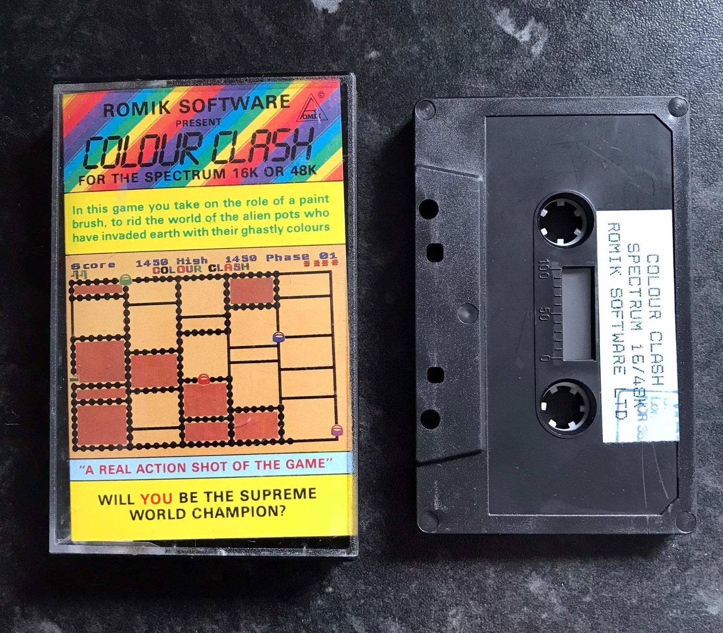 Colour Clash (Working), ZX Spectrum, by Romik Magretro