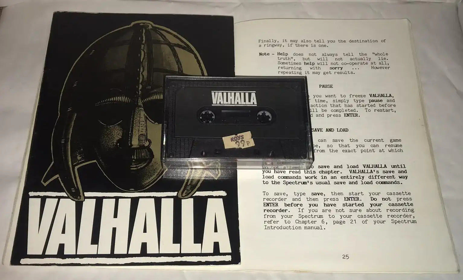 Valhalla, ZX Spectrum, by Legend Magretro