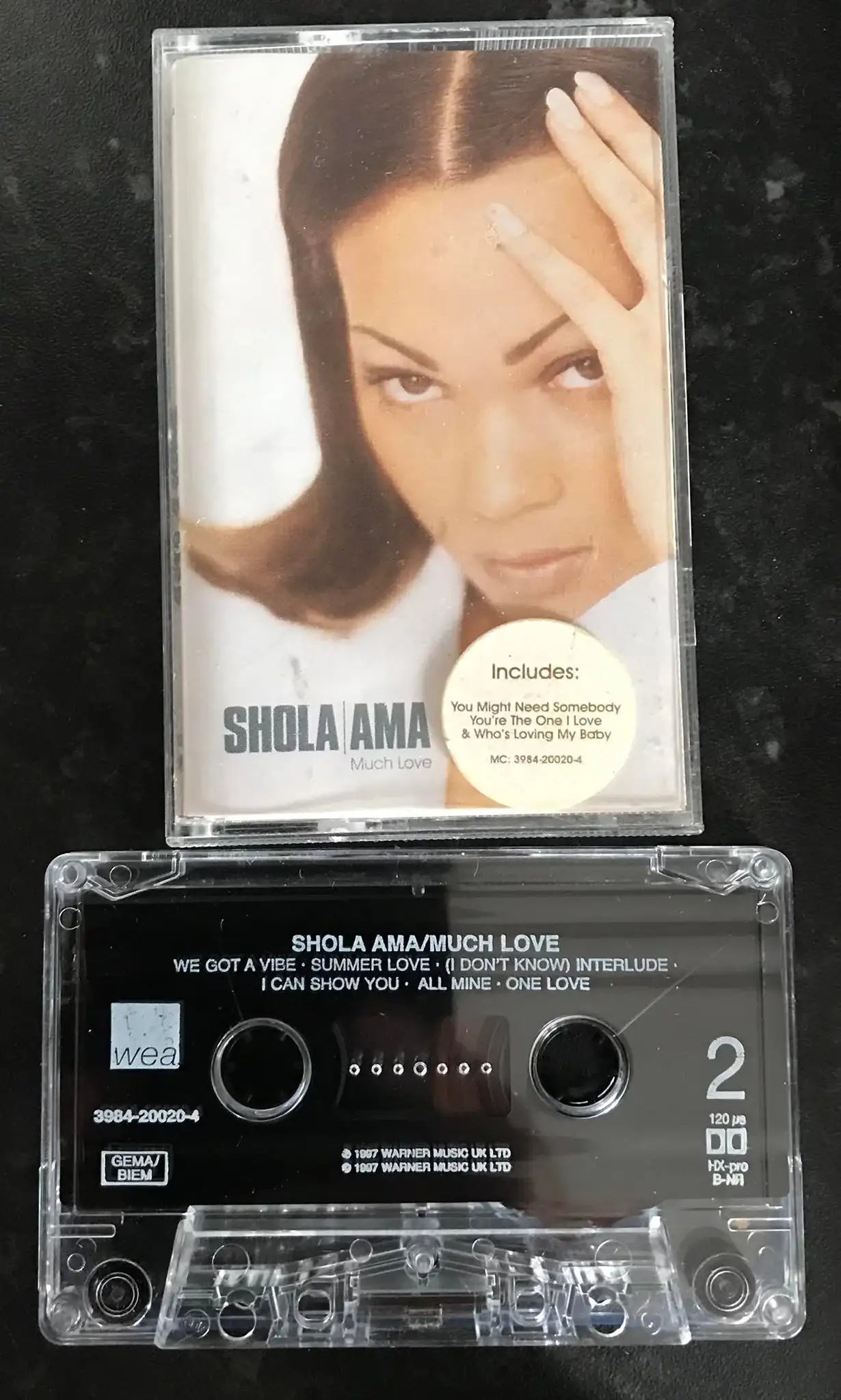 Shola Ama, Much Love Album, WEA, 3984-20020-4, LC4281, Vintage Cassette Magretro