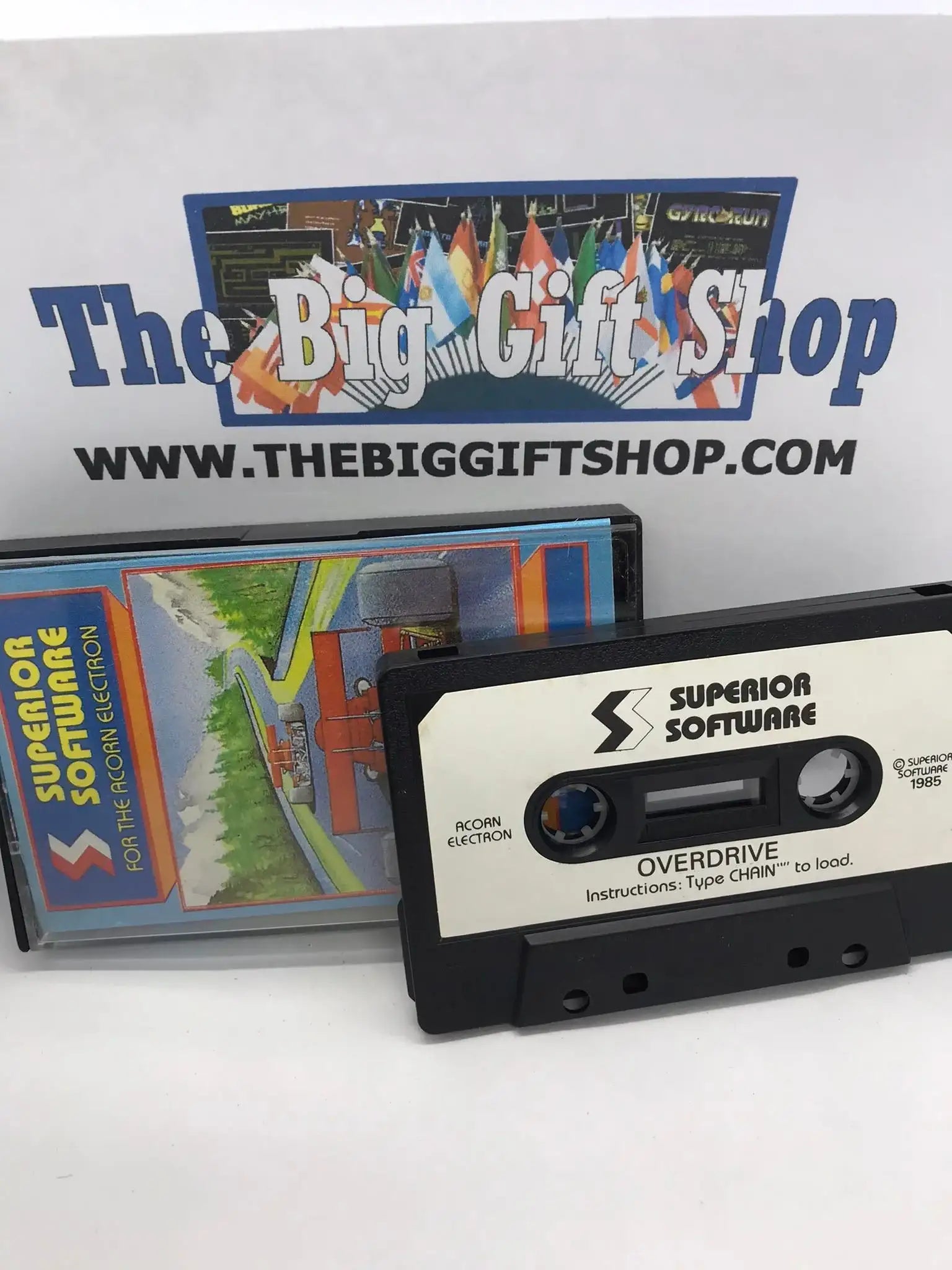 Overdrive, Acorn Electron, Released by Superior Software Magretro