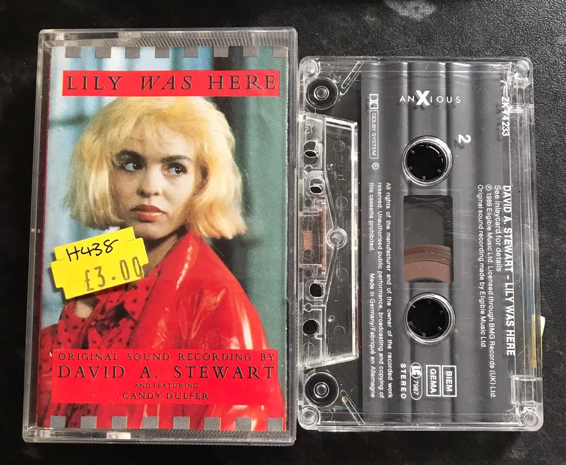 David A Stewart, Lily Was Here Original Soundtrack Album, ZK 74233 Magretro