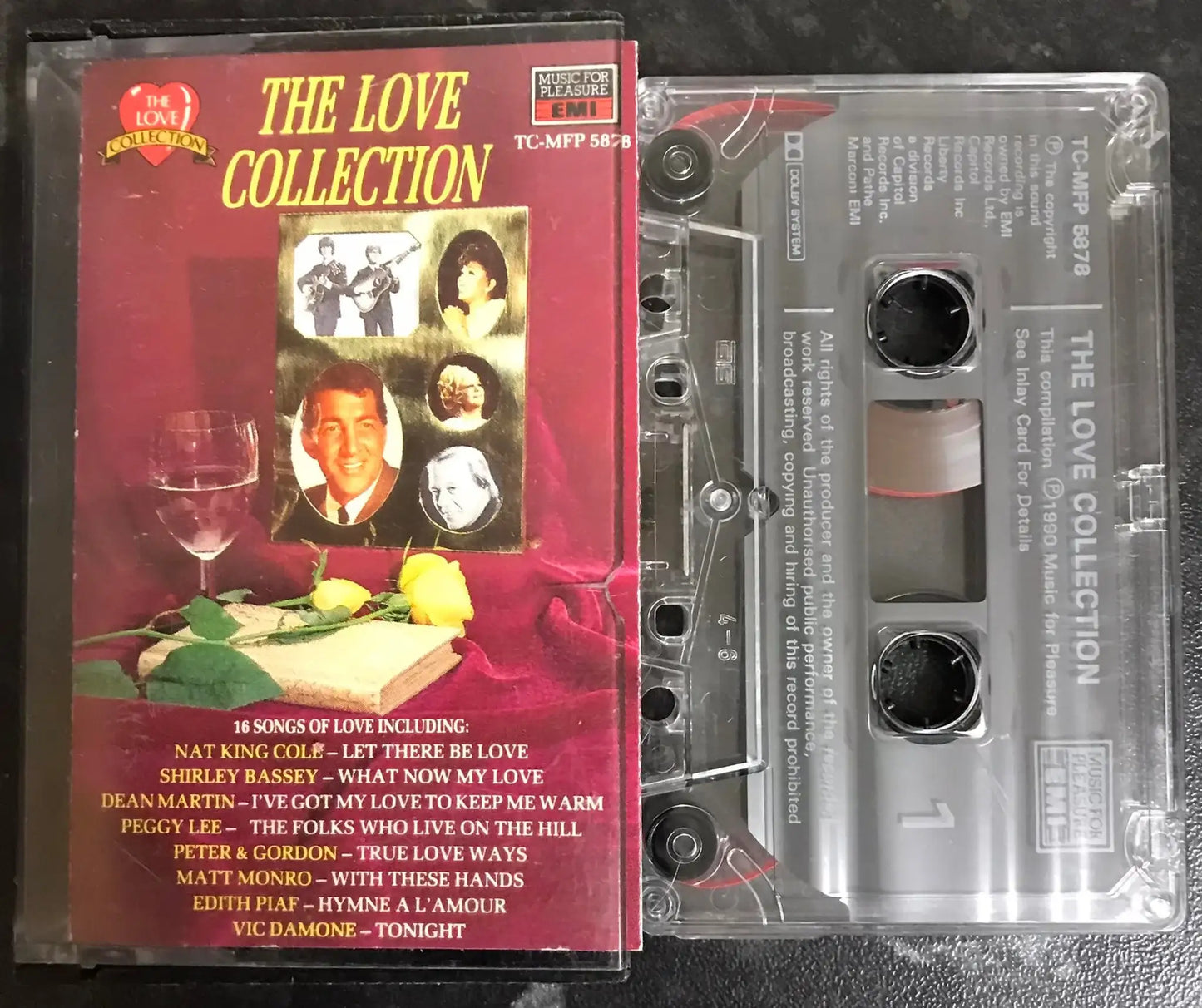The Love Collection, 16 Songs of Love, EMI, tc-mfp 5878, Vintage Cassette Magretro