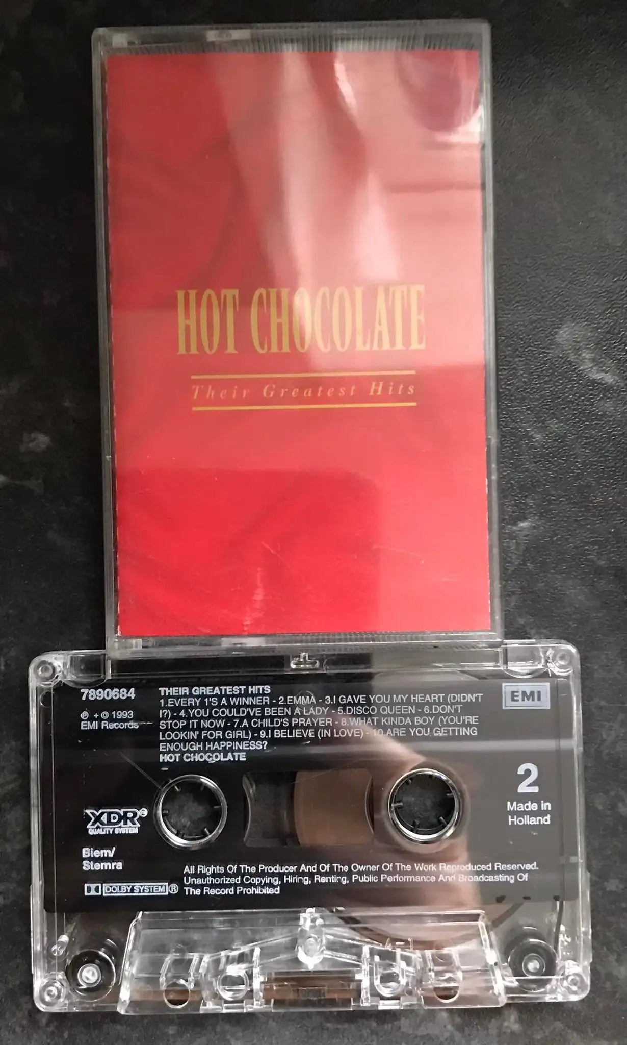 Hot Chocolate, Their Greatest Hits Album, EMI, TCEMTV 73, Vintage Cassette Magretro