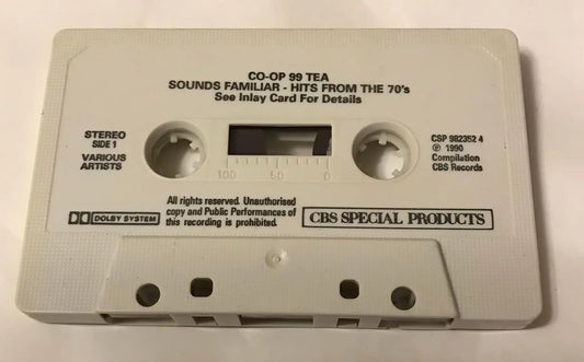 Co-op 99 Tea Album, Sounds Familiar Hits From The 70s, Vintage Cassette Magretro