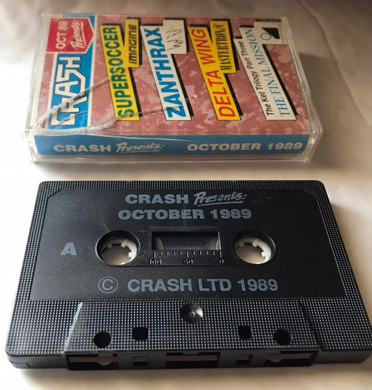 Crash, magazine Tape, Presents, October 1989 Magretro
