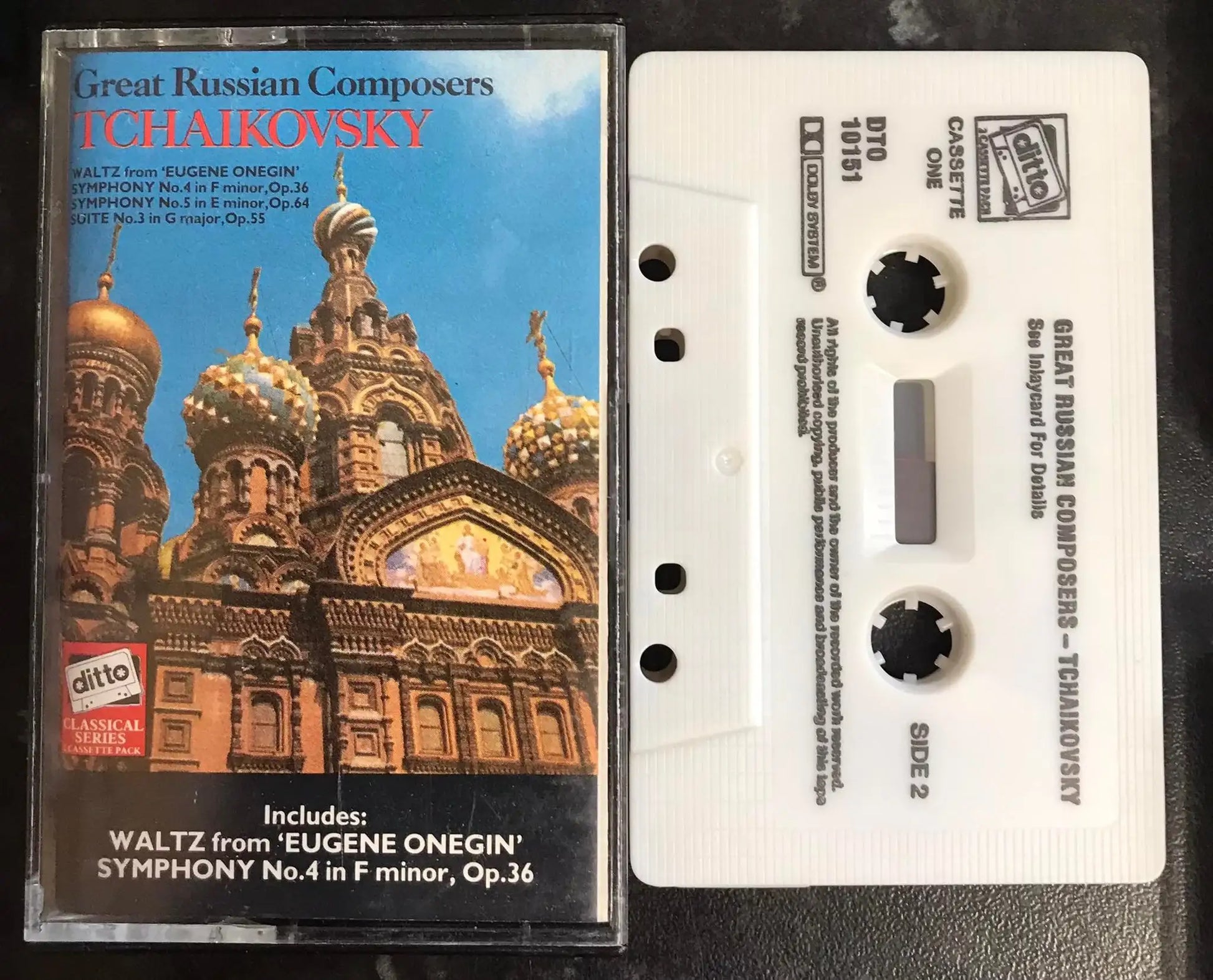 Great Russian Composers, Tchaikovsky, Cassette ONE, DTO 10151A, Vintage Cassette Magretro