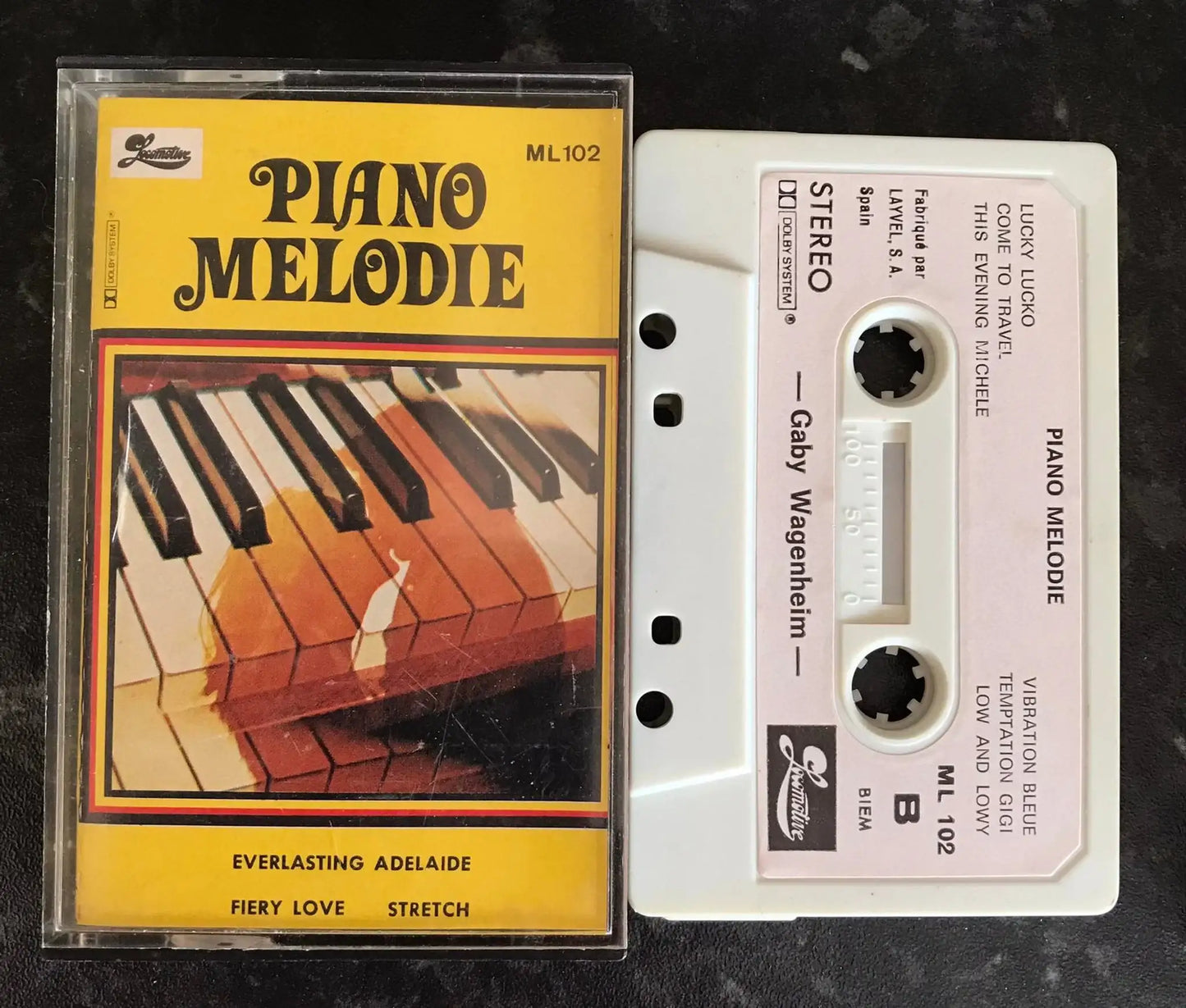 Piano Melodie Album, Gaby Wagenheim, ml 102, Locomotive, Vintage Cassette Magretro